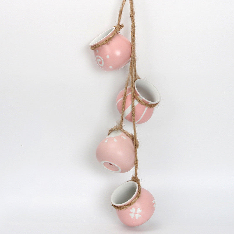 Hanging Wall Hanging Pots, Baskets, Hemp Rope, Succulents, Lazy Pots, Ceramics