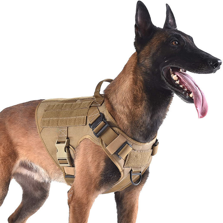 Tactical Dog Seat Belts, Military Adjustable Vest Seat Belts German Shepherd S Tension Free Metal Double Hook Seat Belts Labrador In Training Walking
