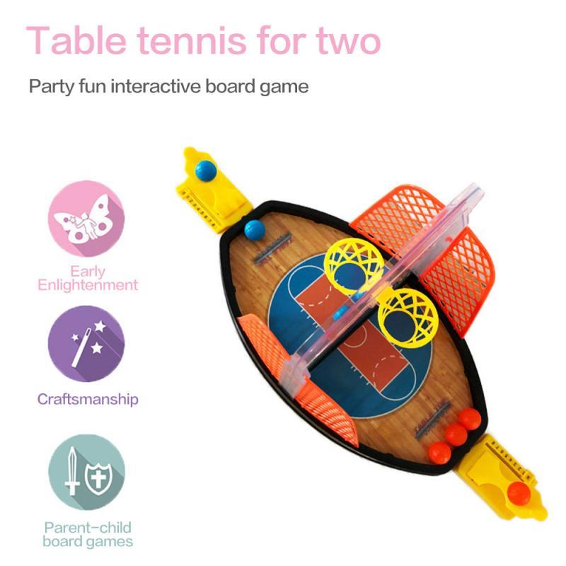 Children's Parent-child Interactive Double Battle Catapult Basketball Tabletop Indoor Game Toy