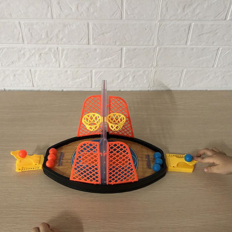 Children's Parent-child Interactive Double Battle Catapult Basketball Tabletop Indoor Game Toy