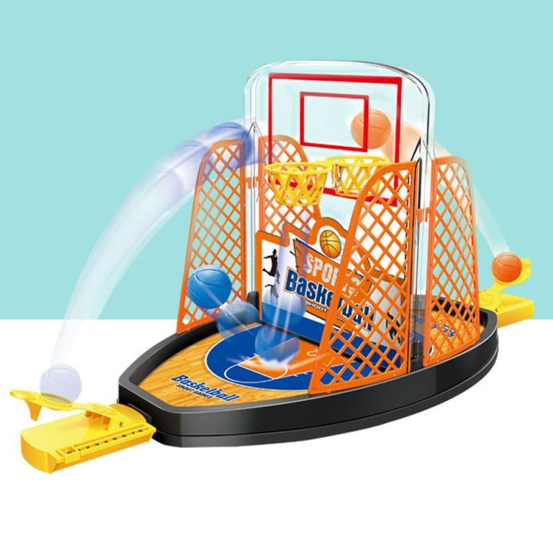Children's Parent-child Interactive Double Battle Catapult Basketball Tabletop Indoor Game Toy