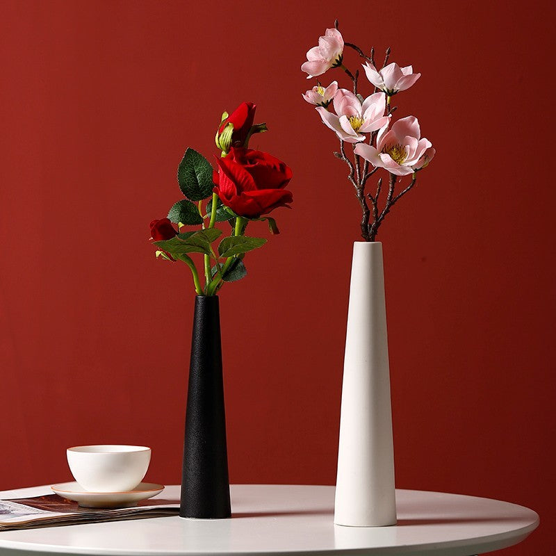 Slender Ceramic Vase In Living Room