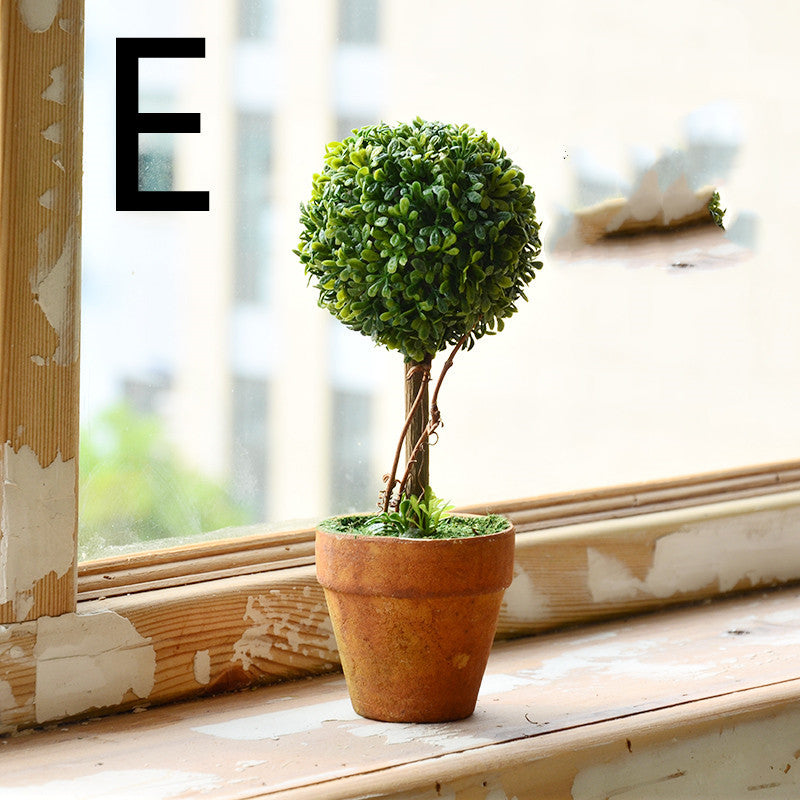 Idyllic Simulation Plant And Fake Flower Potted Indoor Living Room Furnishings