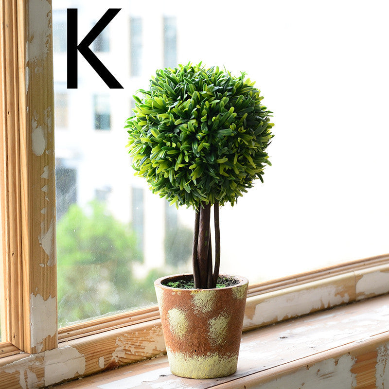Idyllic Simulation Plant And Fake Flower Potted Indoor Living Room Furnishings