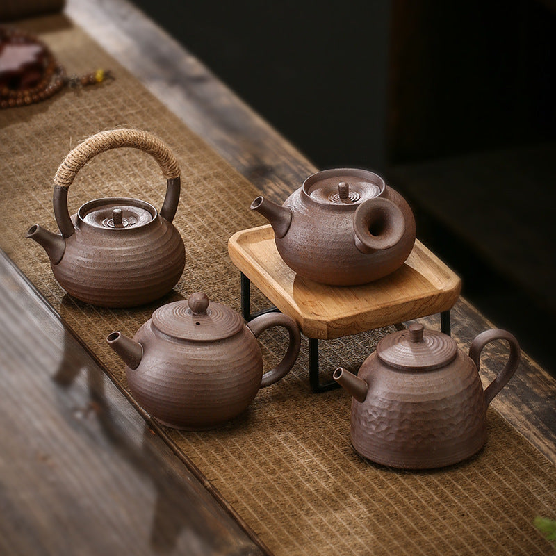 Kung Fu Tea Handle Pots Stoneware Teapots Ceramics Hand-held