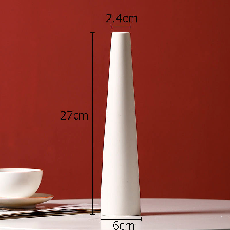 Slender Ceramic Vase In Living Room