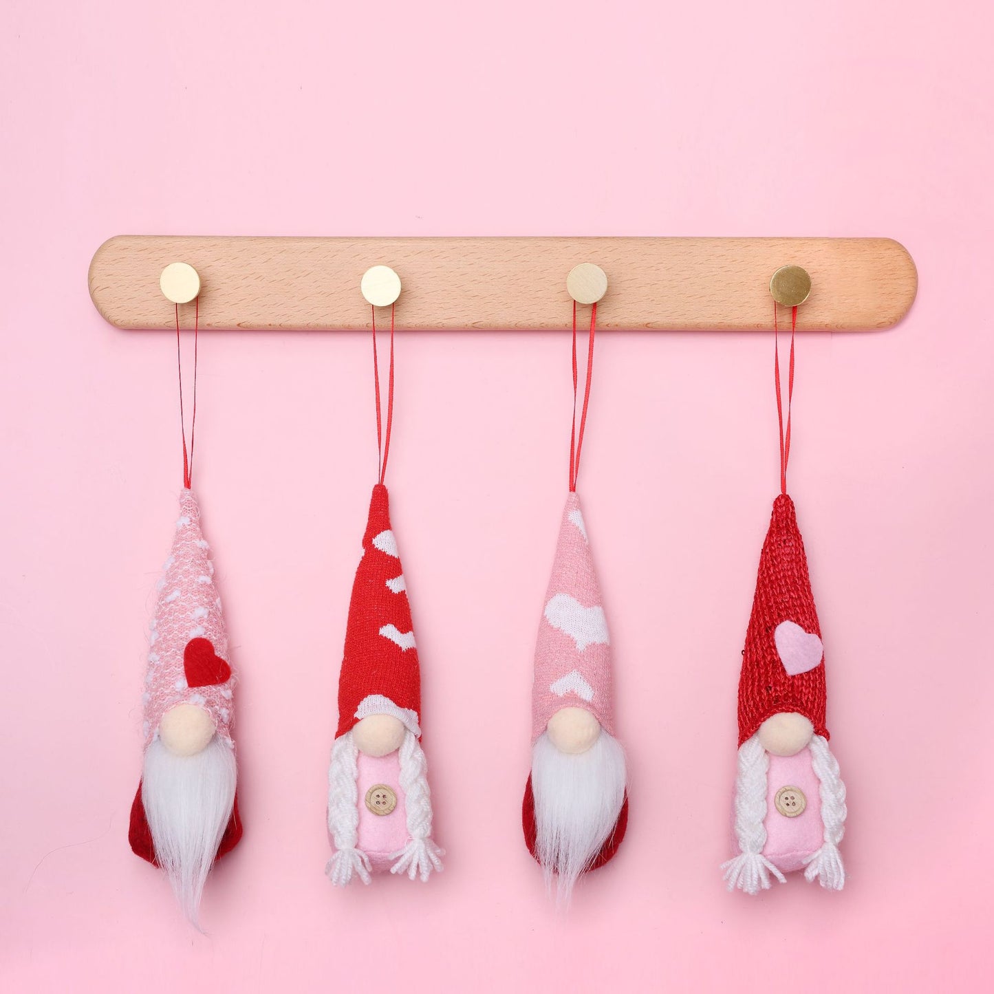 Wool Pendant Heart-shaped Plush Toy