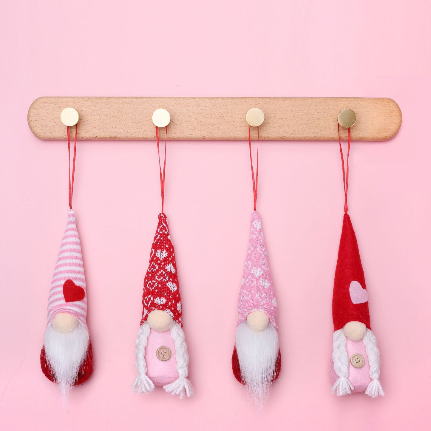 Wool Pendant Heart-shaped Plush Toy