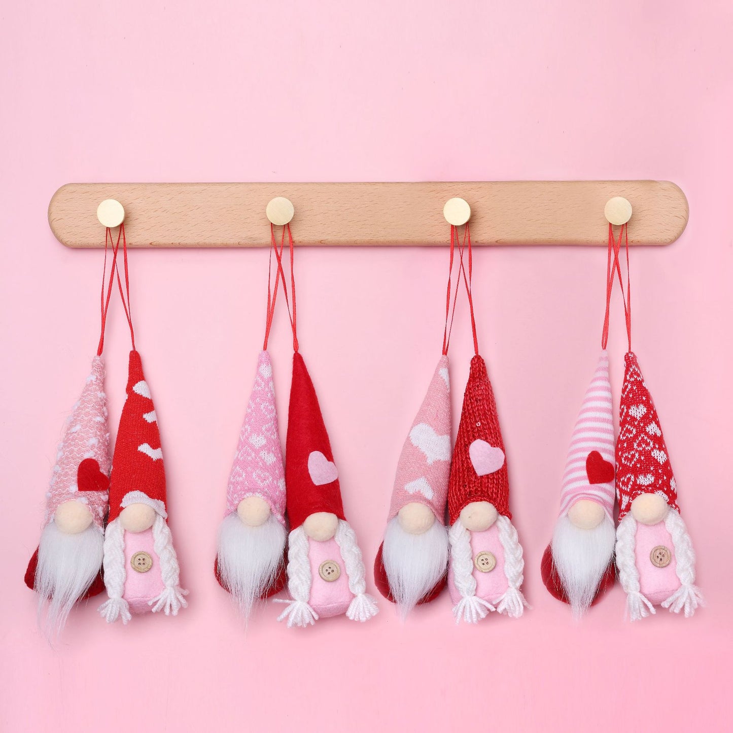 Wool Pendant Heart-shaped Plush Toy