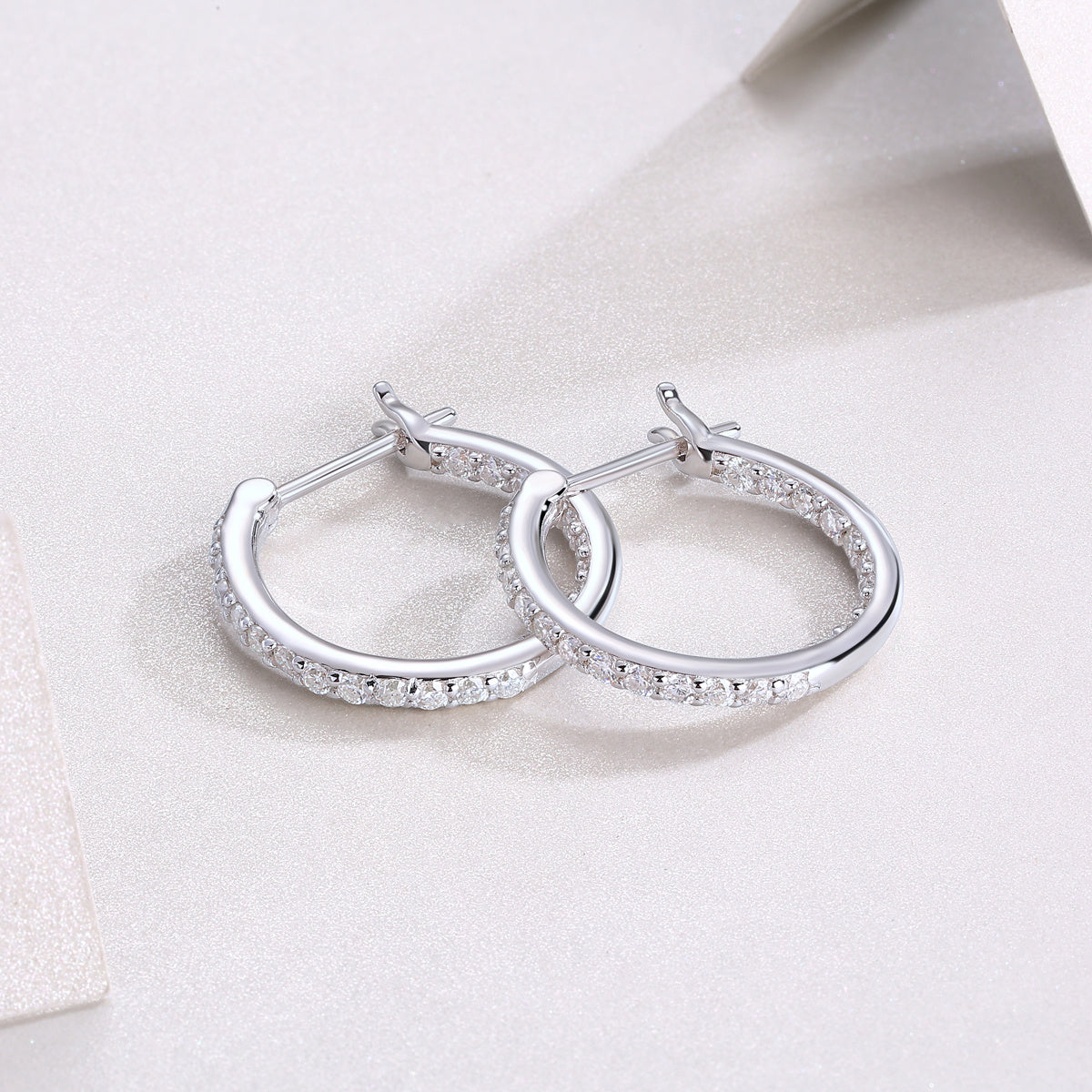 Streamer Diamond Set With Moissanite Silver Earrings Luxury Fashion Diamond Earrings Stud Earrings