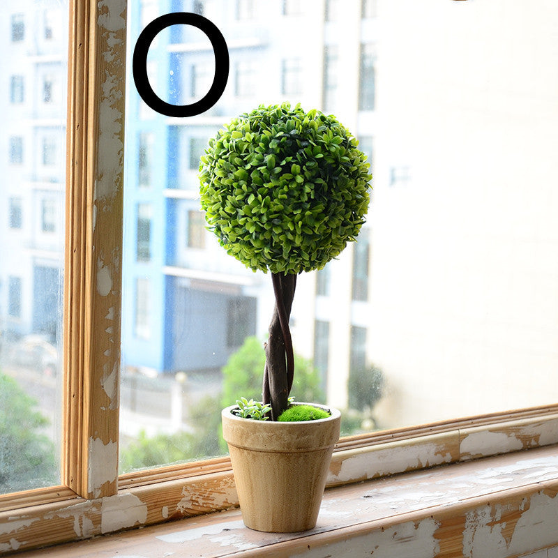 Idyllic Simulation Plant And Fake Flower Potted Indoor Living Room Furnishings