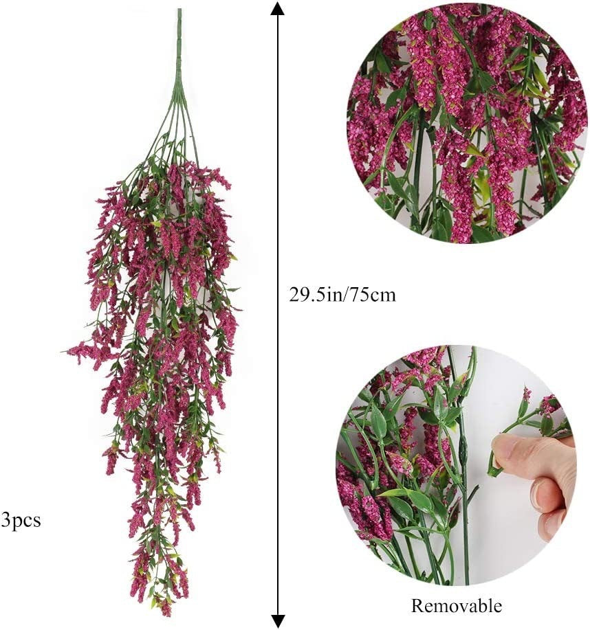 Simulation Wall Hanging Fake Flower Plastic Flowers Living Room Bunch Of Decorative Plants