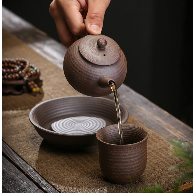 Kung Fu Tea Handle Pots Stoneware Teapots Ceramics Hand-held