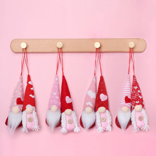 Wool Pendant Heart-shaped Plush Toy